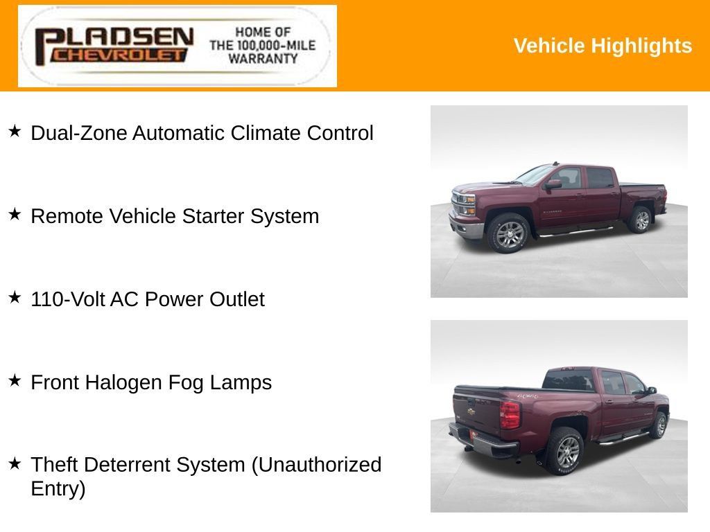 Used 2015 Chevrolet Silverado 1500 LT w/ All Star Edition AWD/4WD image 13