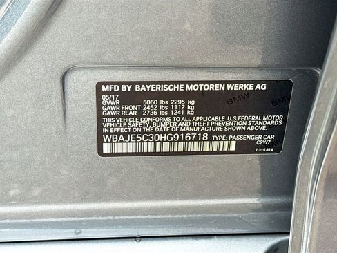 Used 2017 BMW 540i 540i image 45