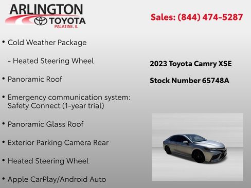 Used 2023 Toyota Camry XSE w/ Cold Weather Package FWD image 4