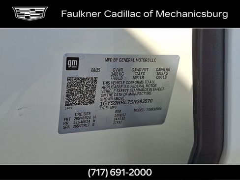 New 2025 Cadillac Escalade ESV Sport Platinum w/ LPO, ONYX Package AWD/4WD image 22