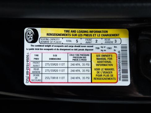 Used 2019 Ford F150 Platinum w/ Technology Package image 59