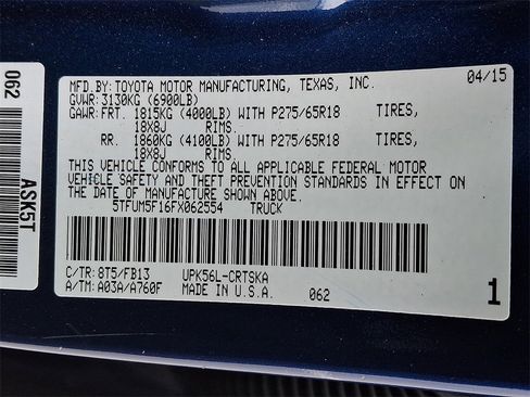 Used 2015 Toyota Tundra SR5 w/ TRD Off Road Package image 27