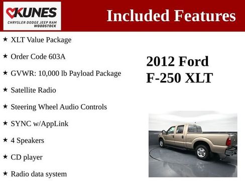 Used 2012 Ford F250 XLT w/ XLT Value Pkg image 3
