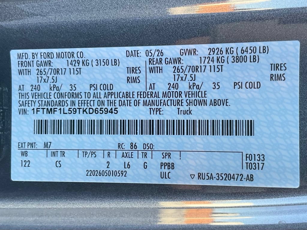 New 2026 Ford F150 XL w/ Equipment Group 103A High AWD/4WD image 50