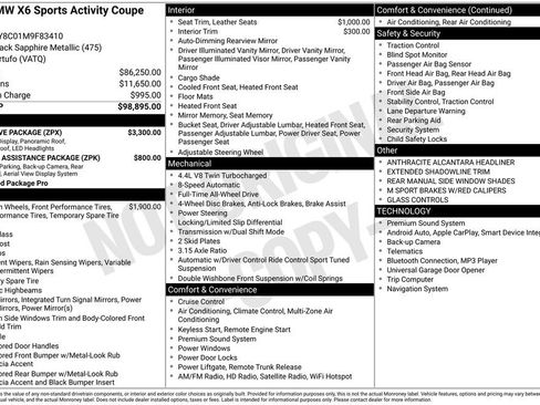 Used 2021 BMW X6 M50i w/ Executive Package image 6