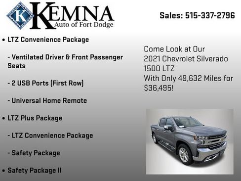 Used 2021 Chevrolet Silverado 1500 LTZ w/ LTZ Premium Package image 13