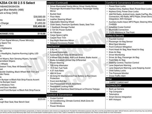 Certified 2025 MAZDA CX-50 AWD 2.5 S w/ Cargo Package image 57