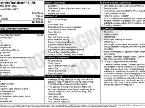 Used 2023 Chevrolet TrailBlazer RS FWD image 4