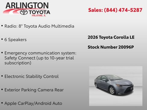 Used 2026 Toyota Corolla LE FWD image 4