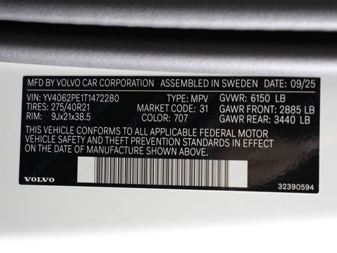 New 2026 Volvo XC90 B6 Plus w/ Protection Package image 17