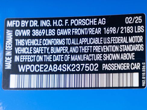 Certified 2025 Porsche 718 Boxster Spyder RS RWD image 32