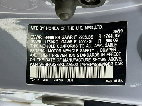 Used 2019 Honda Civic Type R image 27