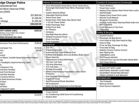 Used 2021 Dodge Charger Police w/ Fleet Safety Group AWD/4WD image 6