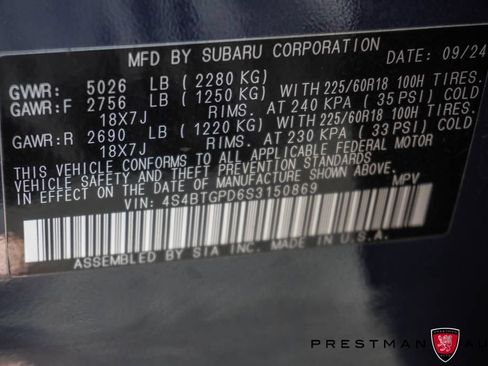 Used 2025 Subaru Outback Touring XT AWD/4WD image 26