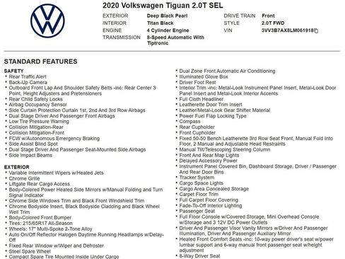 Used 2020 Volkswagen Tiguan SEL FWD image 17