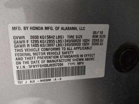 Used 2018 Honda Pilot Elite image 33