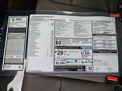 Used 2025 BMW X3 xDrive30i w/ Premium Package image 17