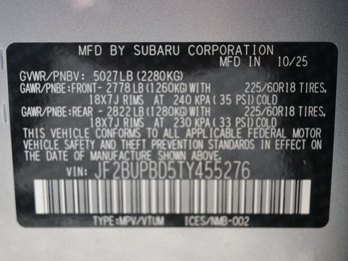 Certified 2026 Subaru Outback Premium AWD/4WD image 38