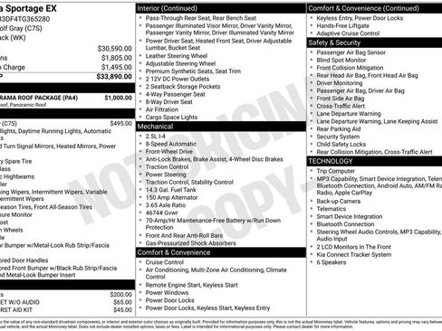 Used 2026 Kia Sportage EX w/ EX Panorama Roof Package FWD image 5