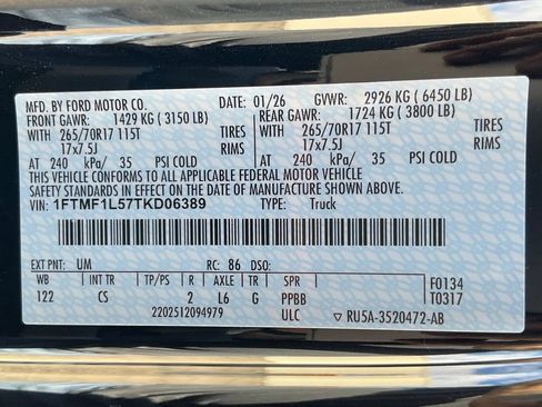 New 2026 Ford F150 XL w/ Equipment Group 103A High image 53