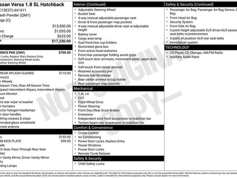 Used 2007 Nissan Versa Hatchback w/ Convenience Pkg FWD image 3