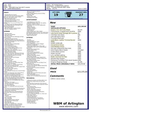 Used 2016 RAM 1500 Laramie w/ Convenience Group image 41