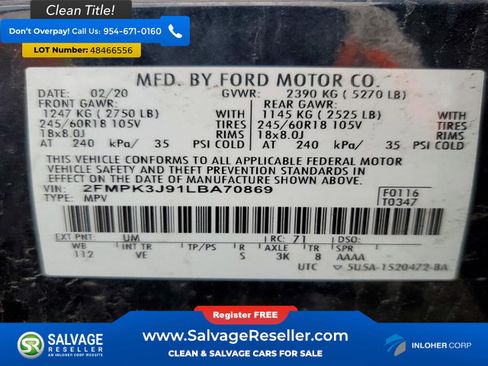Used 2020 Ford Edge SEL FWD image 17