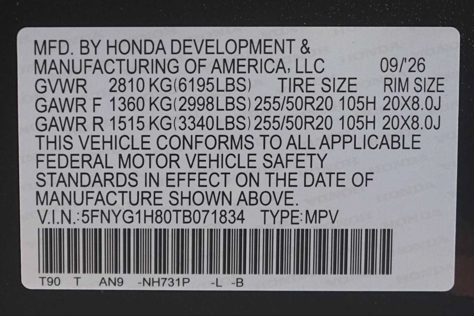 New 2026 Honda Pilot Elite image 21