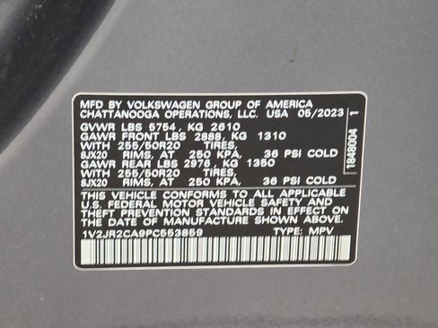 Certified 2023 Volkswagen Atlas SE w/ Panoramic Sunroof Package FWD image 37