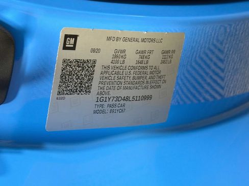 Used 2020 Chevrolet Corvette Stingray Preferred Conv w/ 2LT Preferred Equipment Group RWD image 31