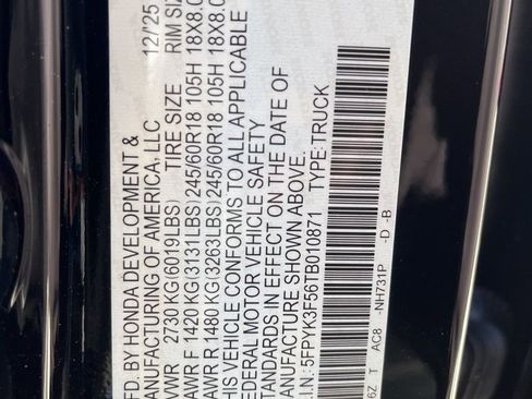 New 2026 Honda Ridgeline RTL image 5