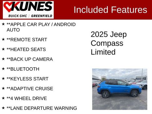 Used 2025 Jeep Compass Limited AWD/4WD image 2