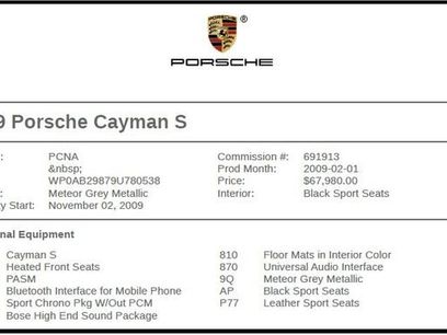 Used 2009 Porsche Cayman S