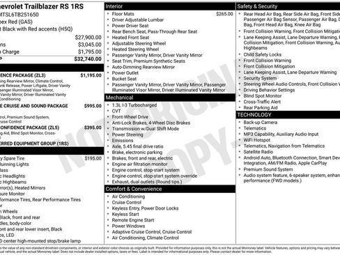 New 2026 Chevrolet TrailBlazer RS w/ Convenience Package FWD image 4
