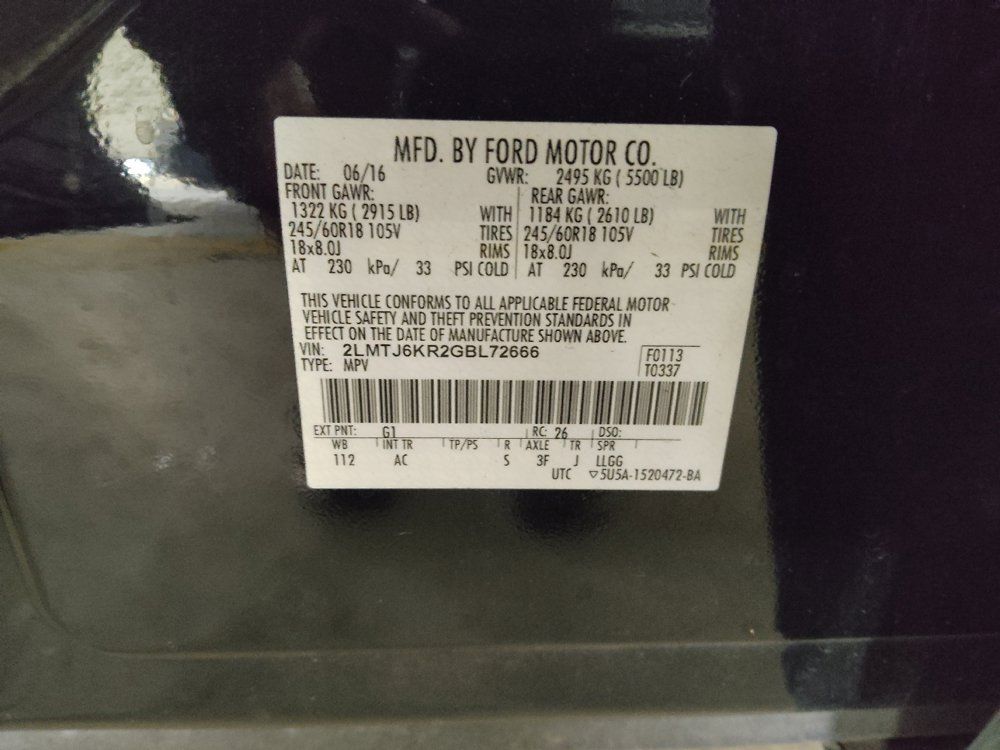 Used 2016 Lincoln MKX Select w/ Select Plus Package FWD image 33