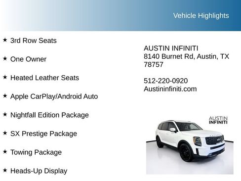 Used 2022 Kia Telluride SX w/ SX Prestige Package AWD/4WD image 10