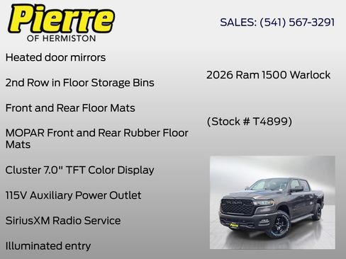 New 2026 RAM 1500 Warlock AWD/4WD image 36