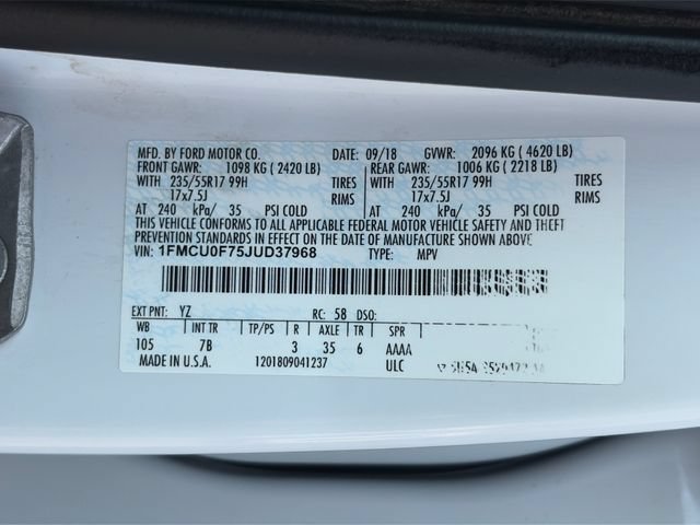 Used 2018 Ford Escape S FWD image 45