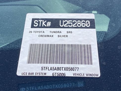 Certified 2026 Toyota Tundra SR5 w/ SR5 Convenience Package RWD image 38