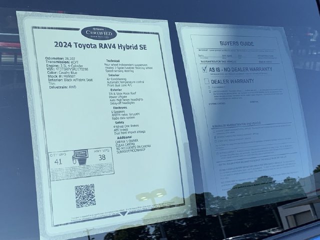 Used 2024 Toyota RAV4 SE w/ Convenience Package AWD/4WD image 46