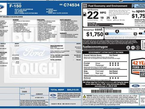 Used 2019 Ford F150 XL w/ Equipment Group 101A Mid RWD image 4