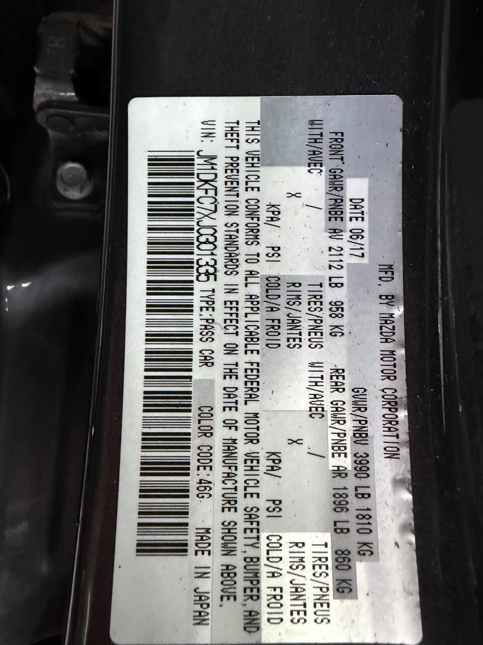 Used 2018 MAZDA CX-3 Touring w/ Preferred Equipment Package AWD/4WD image 31