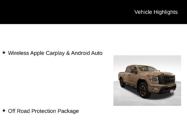 Used 2023 Nissan Titan PRO-4X w/ Off Road Protection Package AWD/4WD image 2