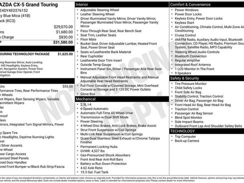 Used 2014 MAZDA CX-5 Grand Touring image 1