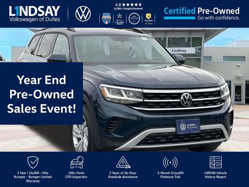 Used 2022 Volkswagen Atlas SE w/ Panoramic Sunroof Package image 1