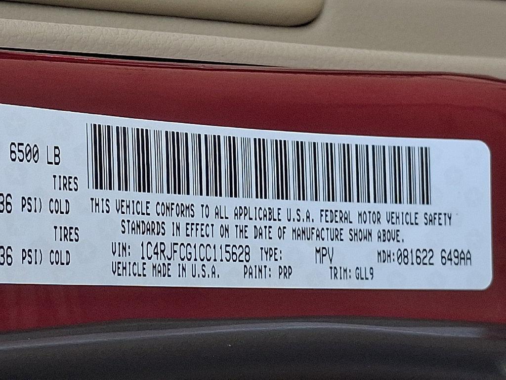 Used 2012 Jeep Grand Cherokee Overland AWD/4WD image 29