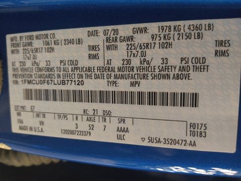 Used 2020 Ford Escape S FWD image 33