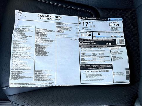 New 2026 INFINITI QX80 Autograph w/ Premium Cargo Package image 27