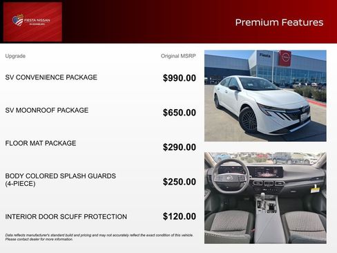 New 2026 Nissan Sentra SV w/ SV Convenience Package FWD image 3