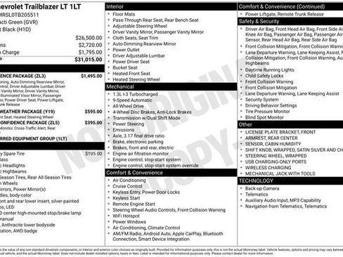 New 2026 Chevrolet TrailBlazer LT w/ Convenience Package AWD/4WD image 25